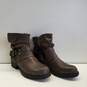 Unbranded Women's Brown Faux Leather Zip up Boots Size 8.5 image number 3