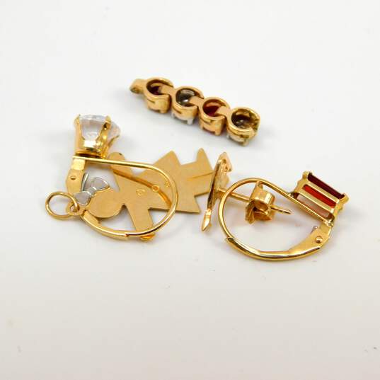 3.2g 14K Gold Scrap and Stones image number 3