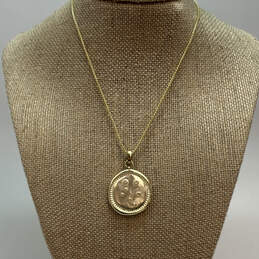 Designer Kendra Scott Gold-Tone Astrological Sign Round Pendant Necklace
