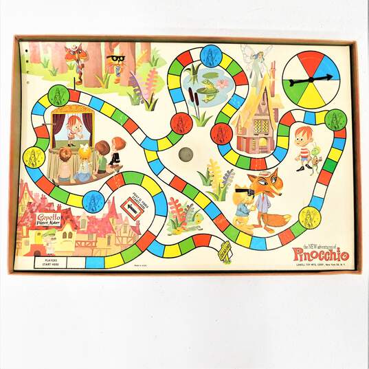 Vintage 1961 The New Adventures of Pinocchio Board Game by Lowell image number 3