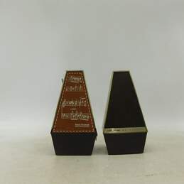 VNTG Seth Thomas Brand Plastic Metronomes w/ Lids (Set of 2)