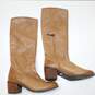 Sam Edelman Loren Brown Leather Knee High Boots Women Size 7.5M image number 2