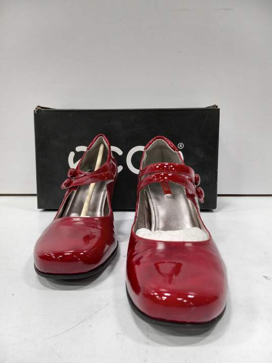 Ecco Women's Hanna 2 Strap Red Heels Size 41 image number 1