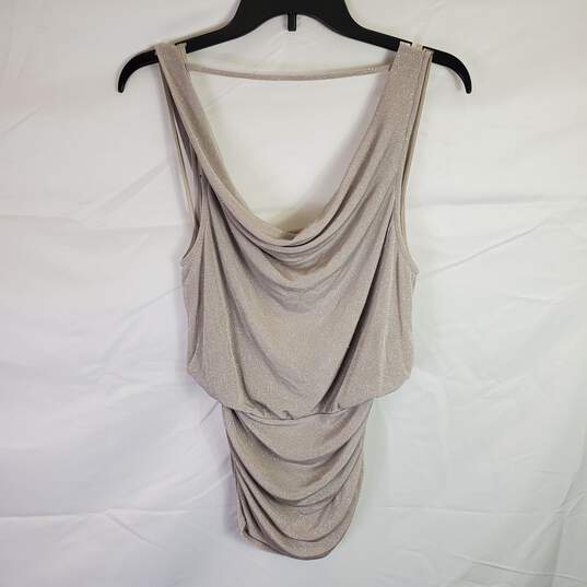 Guess Women Gray Sleeveless Blouse SZ M NWT image number 2