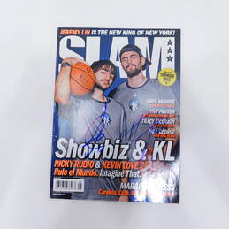 Minnesota Timberwolves Ricky Rubio/Kevin Love Signed Slam Magazine Cover