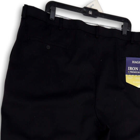 NWT Mens Black Classic Fit Iron Free Comfort Stretch Chino Pant Size 43/30 image number 4