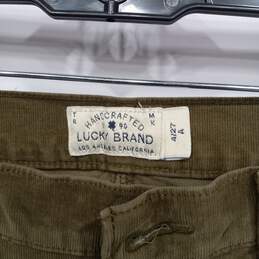 Lucky Brand Women's Brooke Skinny Green Corduroy Jeans Size 4/27 alternative image