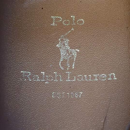 Polo By Ralph Lauren Brown Leather Oxford Dress Shoes Size 11 image number 7