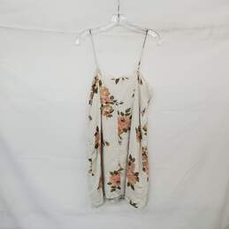 Stone Row Beige Floral Patterned Lined Sleeveless Dress WM Size L NWT alternative image