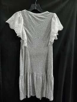 Women's Rebecca Taylor Eyelet Sleeve Jersey Dress Sz M NWT alternative image