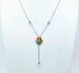 Michael Negrin & Sweet Romance Crystal Floral Layering Necklaces 18.1g image number 3