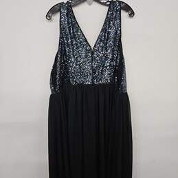 Torrid Sequin Top Sleeveless Black Dress alternative image