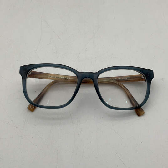 Warby Parker Womens Becker 8351 Blue Brown Prescription Eyeglasses w/ Case image number 3