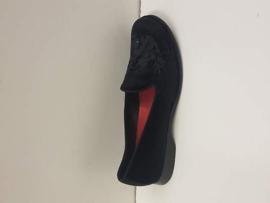 Donald Pliner Men's Black Velvet Dragon Slippers Size. 9.5 image number 1