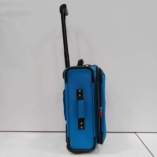 Delsey Blue Canvas Suitcase image number 3