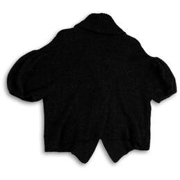 Womens Gray Puff Sleeve Shawl Collar Knitted Cardigan Sweater Size XS/Small alternative image