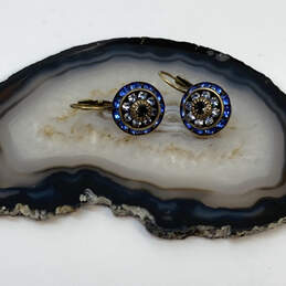 Designer Liz Palacios Gold-Tone Multicolor Crystal Cut Stone Drop Earrings alternative image