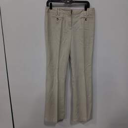 Ann Taylor Women's Light Beige Cotton Blend Pants Size 6 NWT