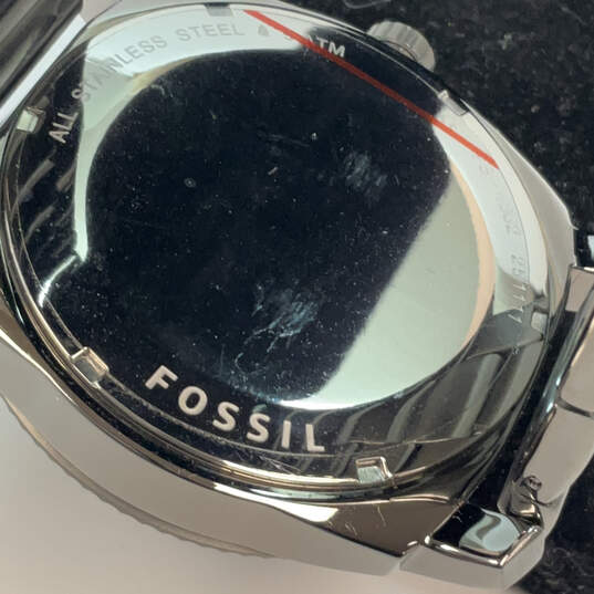 Designer Fossil Machine FS-4662 Smoke Stainless Steel Analog Wristwatch image number 4