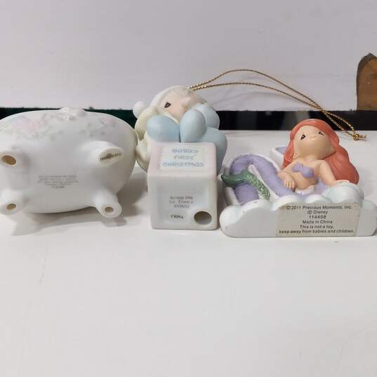 5PC Precious Moments Assorted Porcelain Figurines & Ornaments image number 4