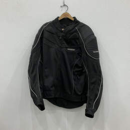 Mens Black Long Sleeve Intake Series 2 Motorcycle Jacket Size XL/46