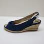 Earth Thara Bermuda Women's Navy Blue Espadrille Wedge Slingback Shoes Size 9 image number 3