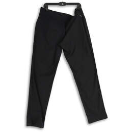 Womens Black Flat Front Elastic Waist Pull-On Ankle Pants Size XL alternative image