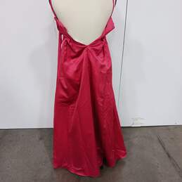 David's Bridal Coral Pink Pleated Dress Women's Size 10 alternative image