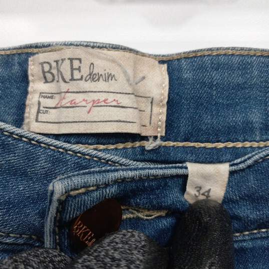 Women's Studded Pockets Stretch Denim Cropped Jeans 34 image number 3