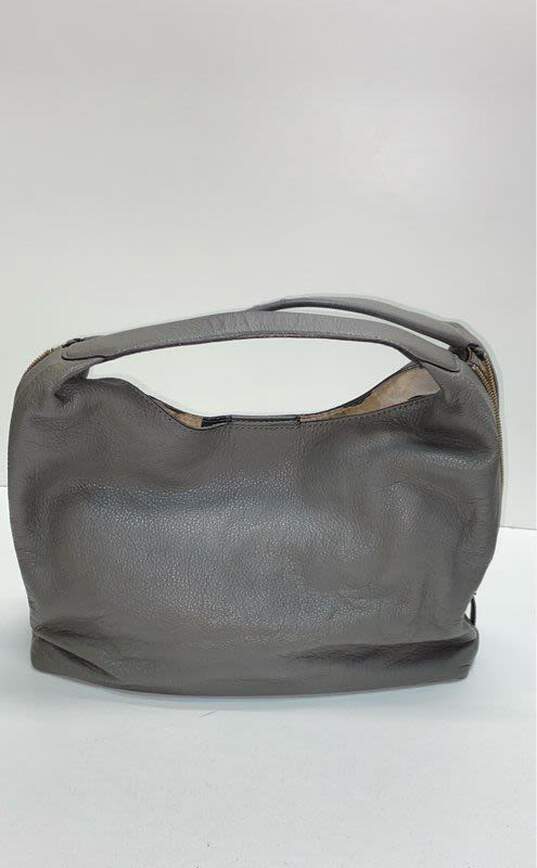 Kate Spade Pebble Leather Gray Shoulder Bag image number 2