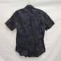 NWT Theory MN's Sylvain Black Cotton Blend Short Sleeve Shirt Size S image number 2