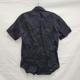 NWT Theory MN's Sylvain Black Cotton Blend Short Sleeve Shirt Size S alternative image