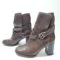 Kate Spade Brown Leather Heeled Buckle Boots Size 7.5M image number 1