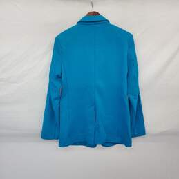 Terea By Andrea Pitter Turquoise Cotton Blend Blazer Jacket WM Size S NWT alternative image