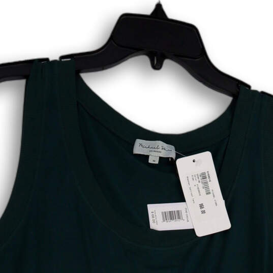 NWT Womens Green Round Neck Stretch Sleeveless Pullover Tank Top Size M image number 3