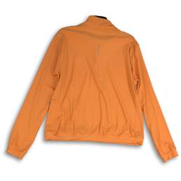 NWT Nike Womens Dri-Fit Orange 1/4 Zip Long Sleeve Activewear T-Shirt Size XL alternative image