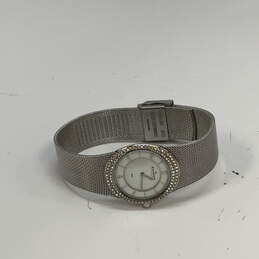 Designer Skagen Silver-Tone Dial Rhinestone Chain Strap Analog Wristwatch alternative image