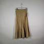 NWT Womens Genuine Leather Pleated Back Zip Long Maxi Skirt Size 12 image number 2