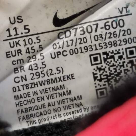 Nike CruzrOne Bright Crimson Men's Athletic Sneaker Size 11.5 image number 7