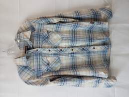 Patagonia Plaid Button Up Shirt Blue Yellow Red Size S