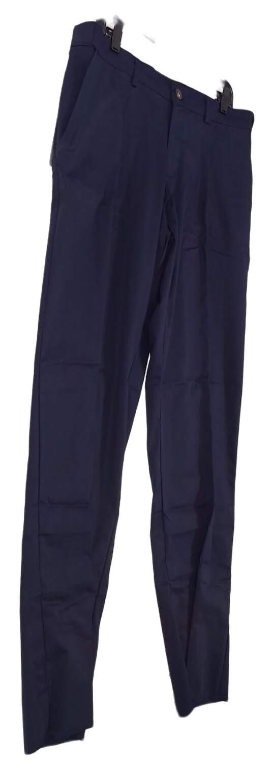 Bradley Allen Men's Blue Straight Leg Dress Pants Size 34 image number 3