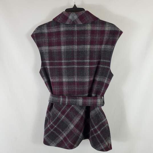 Pendleton Women Plaid Wool Belted Vest L image number 2