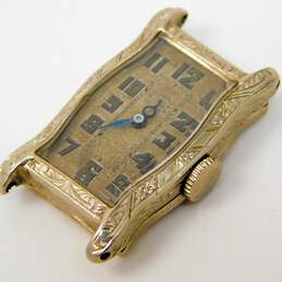 Vintage 14k White Gold Deco Sunrite 15 Jewels Watch Case 11.2g alternative image