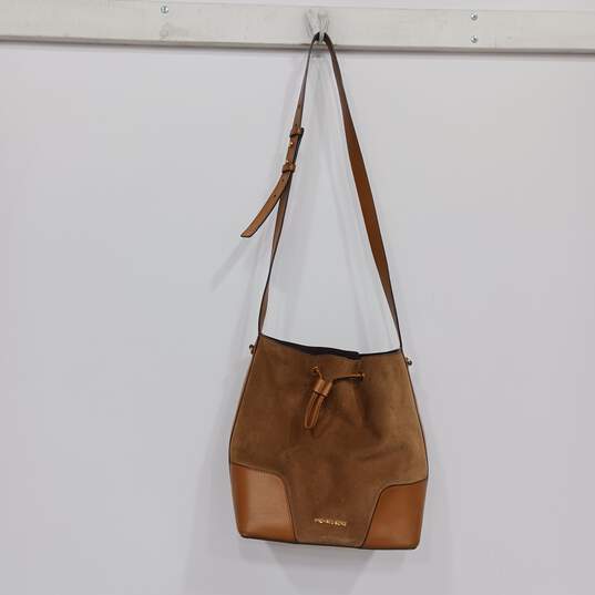 Michael Kors Brown Leather Bucket Bag image number 1