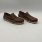 Mens Laguna Brown Leather Moc Toe Slip On Penny Loafer Shoes Size 9.5 image number 3