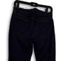 Womens Blue Denim Dark Wash Pockets Stretch Skinny Leg Jeans Size W29 image number 4