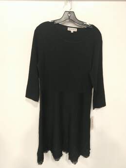 Black Sweater Dress Size L New
