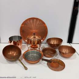 Copper Kitchen Cookware Assorted 11pc Lot