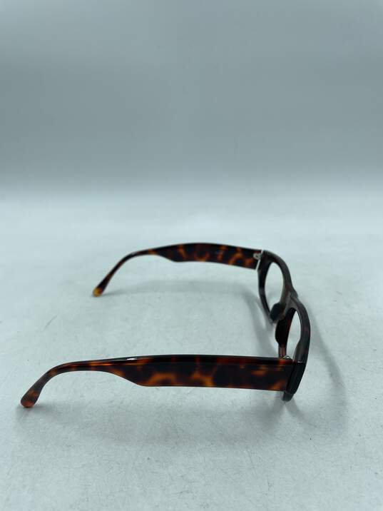 SEE Eyewear Brown Rectangle Eyeglasses Rx image number 5