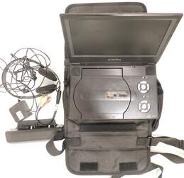 Audiovox Portable 9inch LCD Monitor, DVD & MP3 Player Model D1917 W/ Battery Pack, Charger, AV cables & Carrying Case